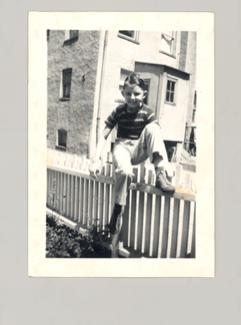 vin on fence